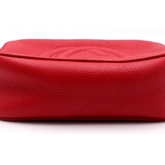 Authentic Gucci Red Soho Leather GG Tassel Crossbody Bag - Picture 7 of 16